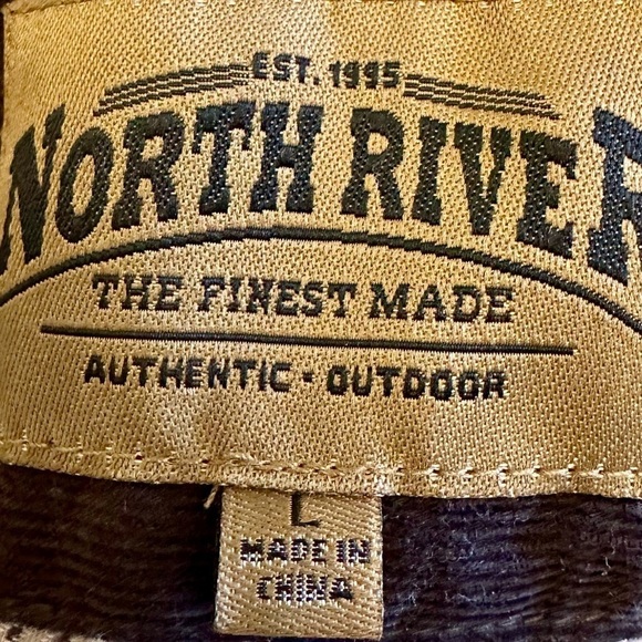 North River Long Sleeve Button Down Men's Size Large - Picture 3 of 7